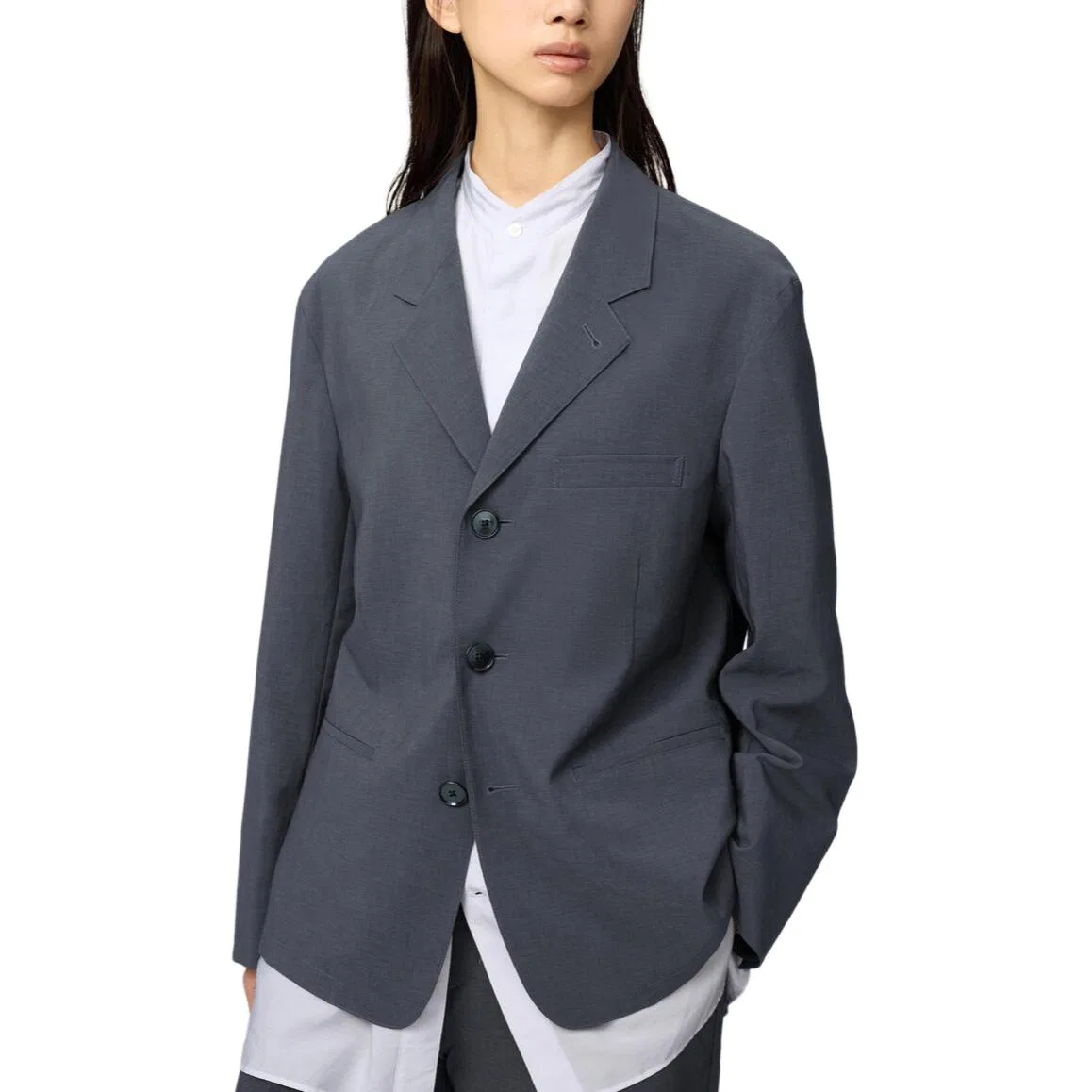 Костюм деловой женский U Collection UNIQLO темно-серый — фото 3