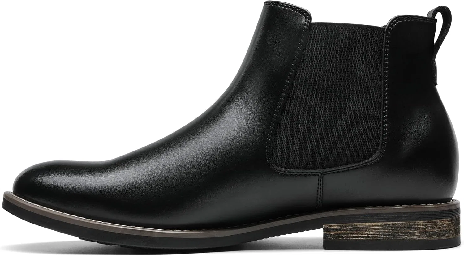 Мужские ботинки челси Bruno Marc, замшевые ботинки до щиколотки, Black Leather — фото 4
