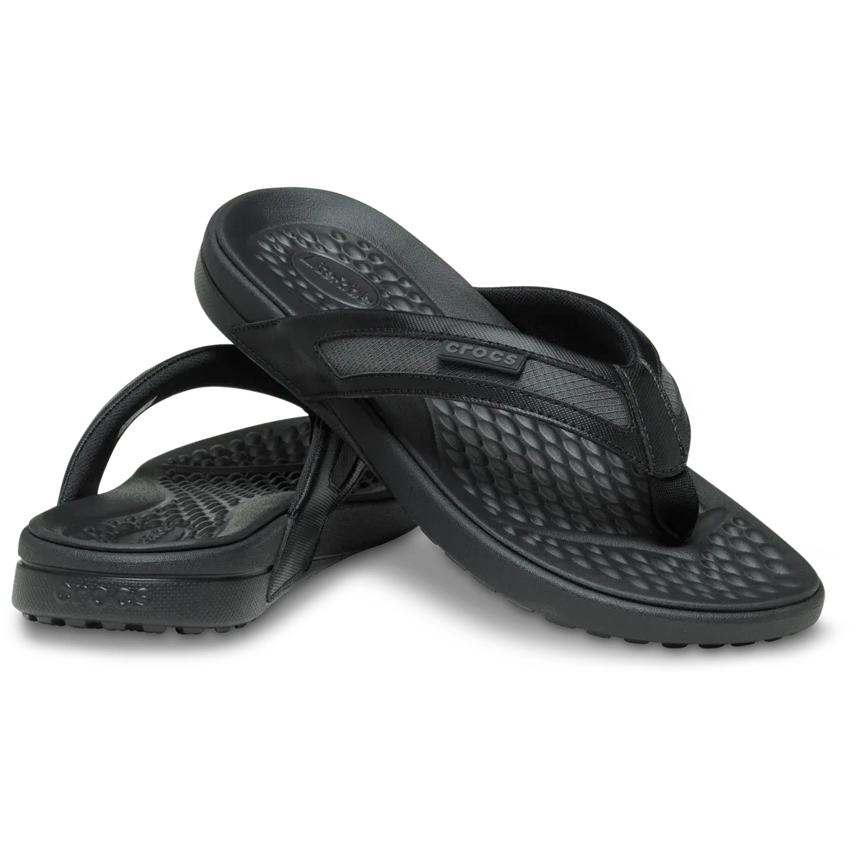 Yukon Sport Flip Crocs, Black/Slate Grey — фото 2