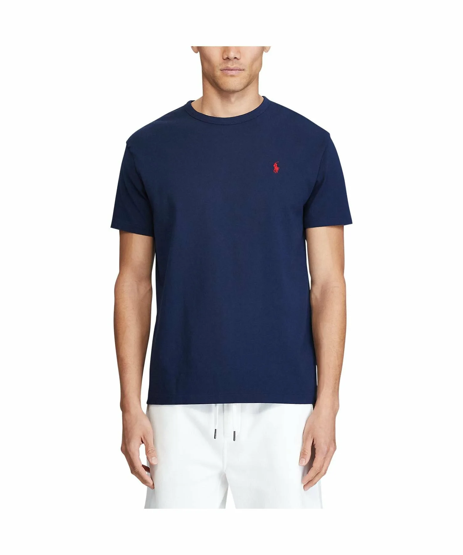 Классическая трикотажная футболка Polo Ralph Lauren, 400 Blue — фото 4