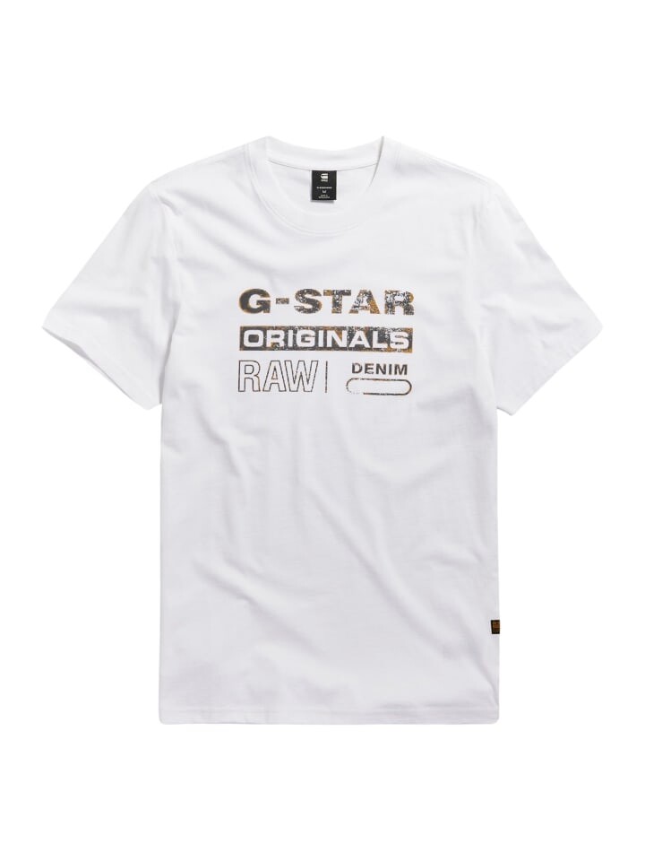 

Футболка G-Star Raw Distressed Originals Slim, белый
