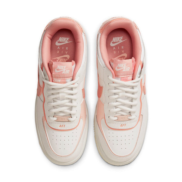 Кроссовки air force 1 shadow 'white coral pink' Nike, белый — фото 4