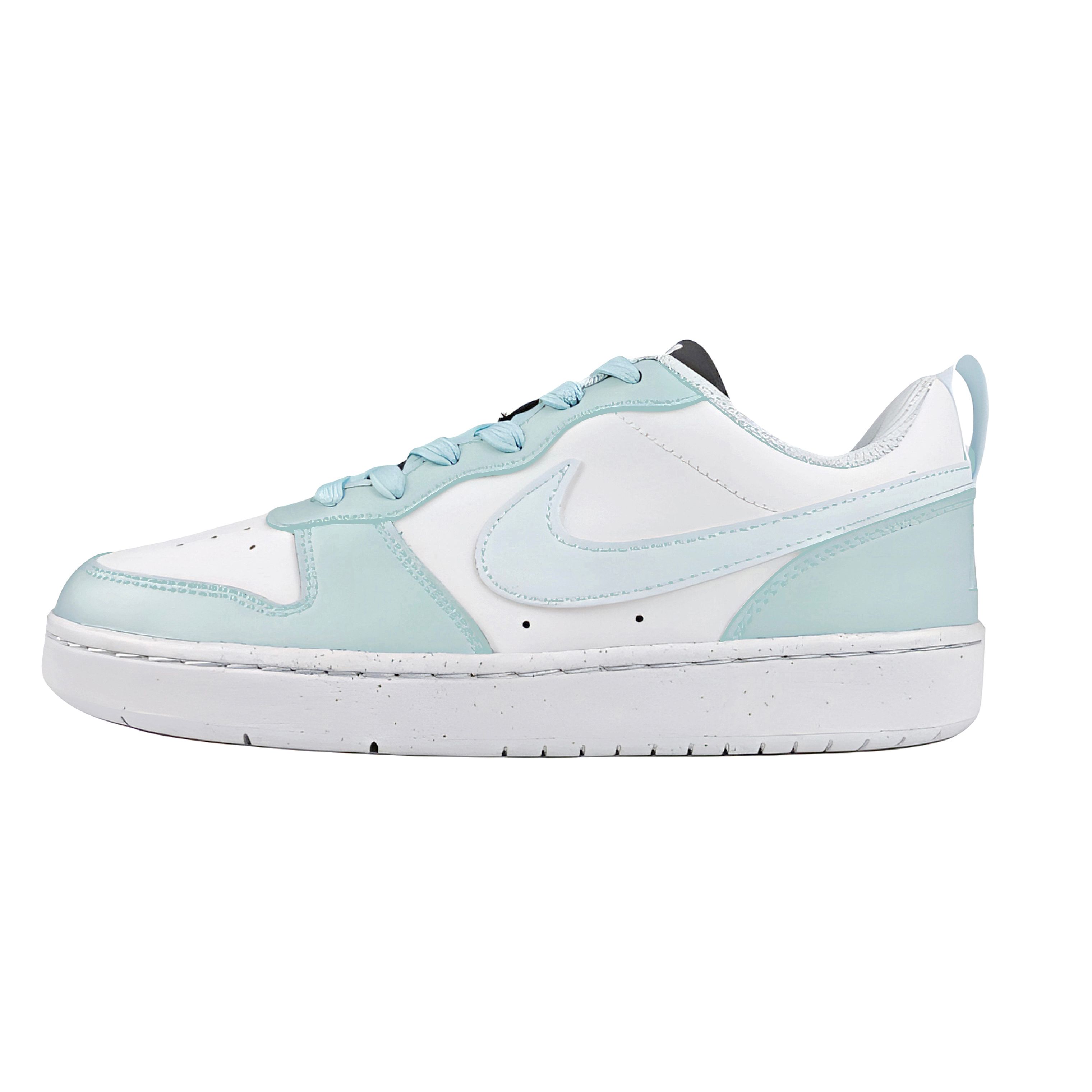 

Nike Кроссовки для скейтбординга Court Borough Sea Salt Mint с противоскользящим покрытием, износостойкие, низкие, детские, подростковые