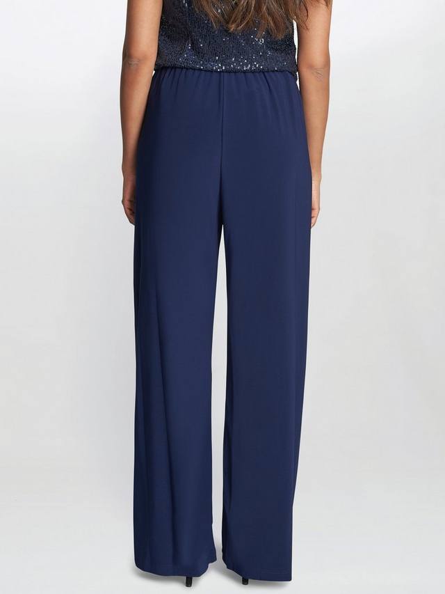 

Брюки с прямыми штанинами из матового джерси sharlene Gina Bacconi, цвет Spring Navy