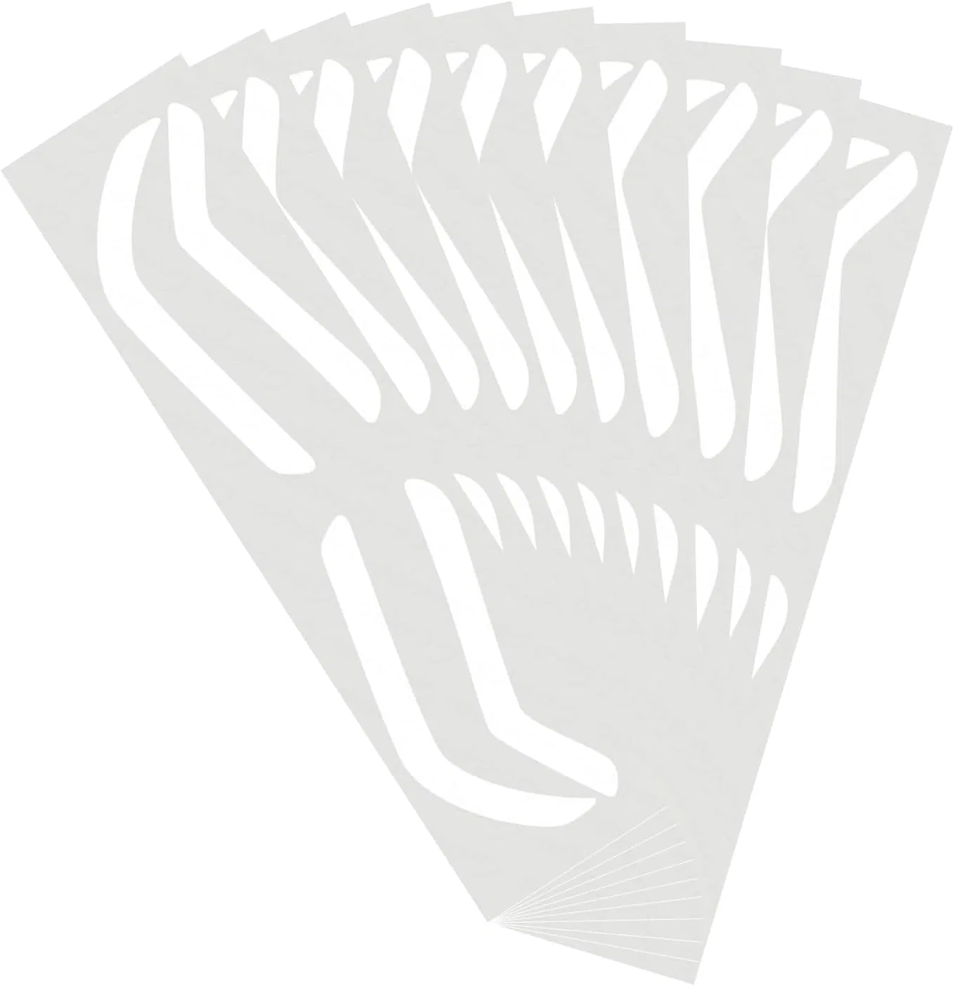 Трафарет для бровей Airbrush Eyebrow Sticker, силикон, 10 пар