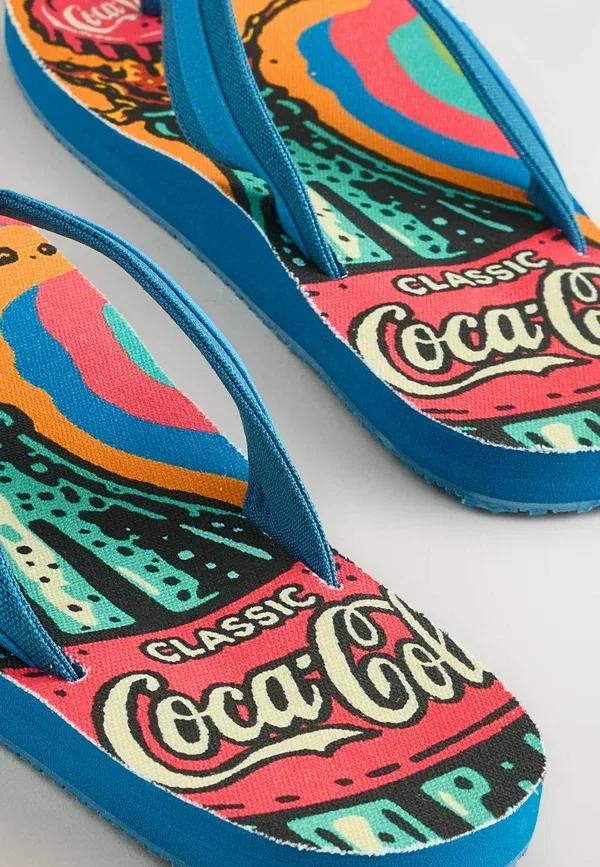 Сандалии с Т-ремнем Next, coca-cola, цвет кола — фото 4