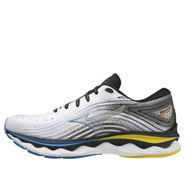 

Кроссовки wave sky 6 super wide 'white blue yellow' Mizuno, белый