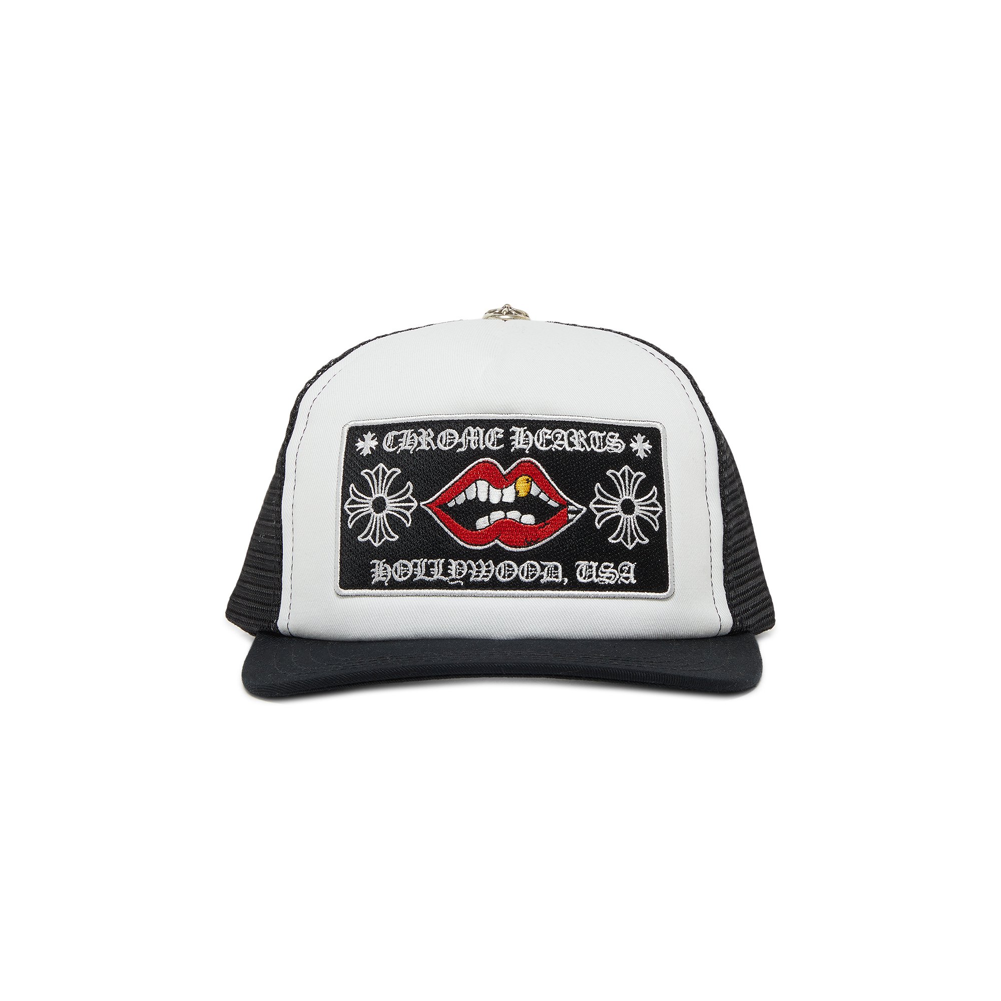 

Кепка Chrome Hearts Chomper Hollywood Trucker, цвет Черный/Белый