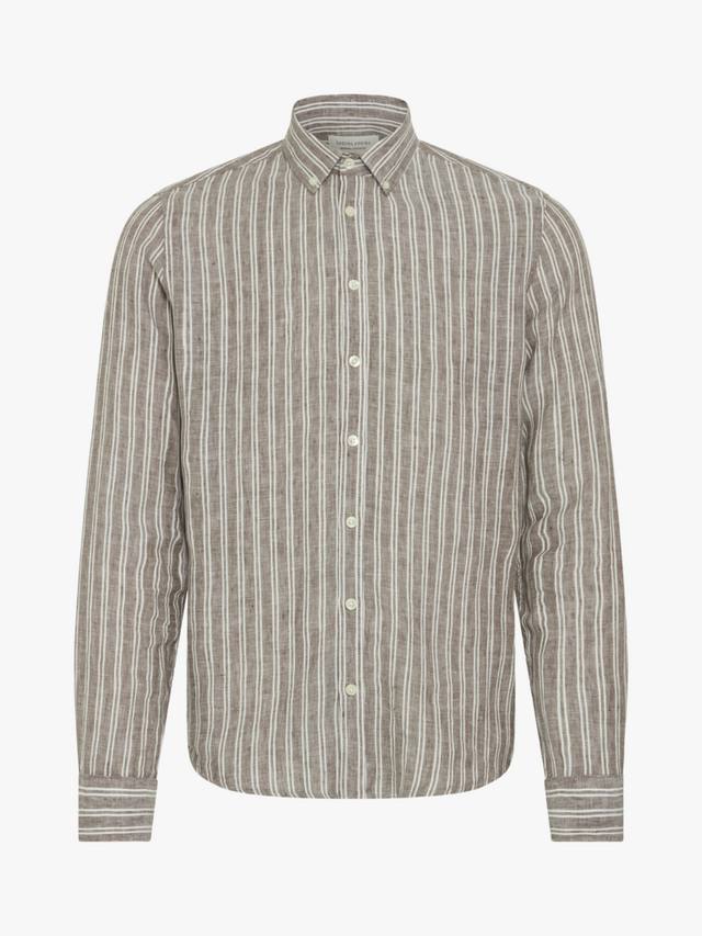 

Даллас рубашка Regular Fit из льняной смеси в полоску Casual Friday, Wren