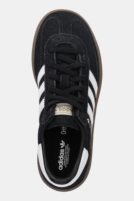 Детские замшевые кроссовки Handball Spezial Adidas Originals, черный — фото 4