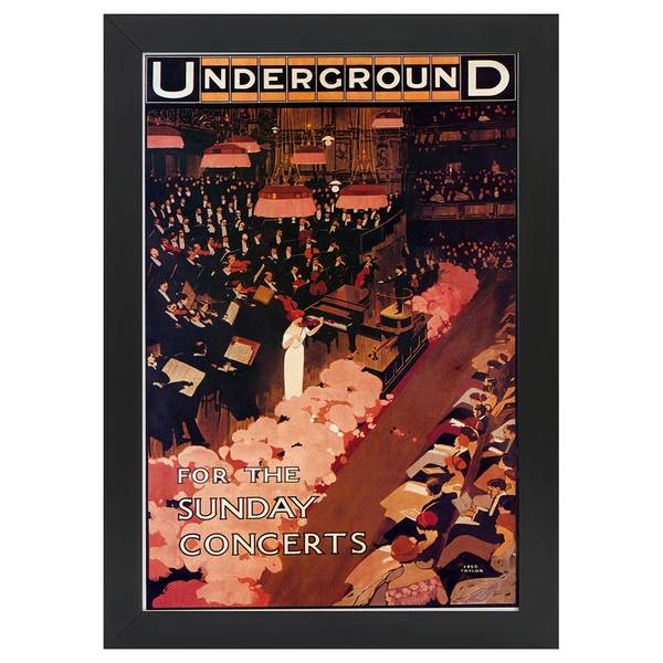 

Рамка для фотографий LegendArte Poster 1912 Concerts, черный