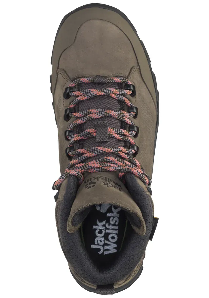 Трекинговые туфли Jack Wolfskin "REBELLION TEXAPORE MID W", коричневый — фото 2