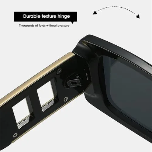 

Модные прямоугольные солнцезащитные очки для женщин и мужчин, леопардовый принт, черный стиль, золотистый декор, винтажные градиентные линзы, оправа UV400 MTZJH, C1