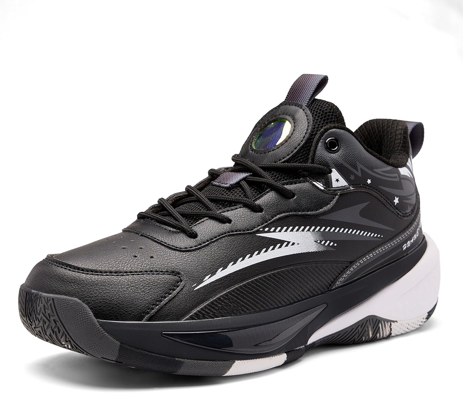 

Мужские баскетбольные кроссовки CJSPORX, дышащие, противоскользящие, модные спортивные, черный