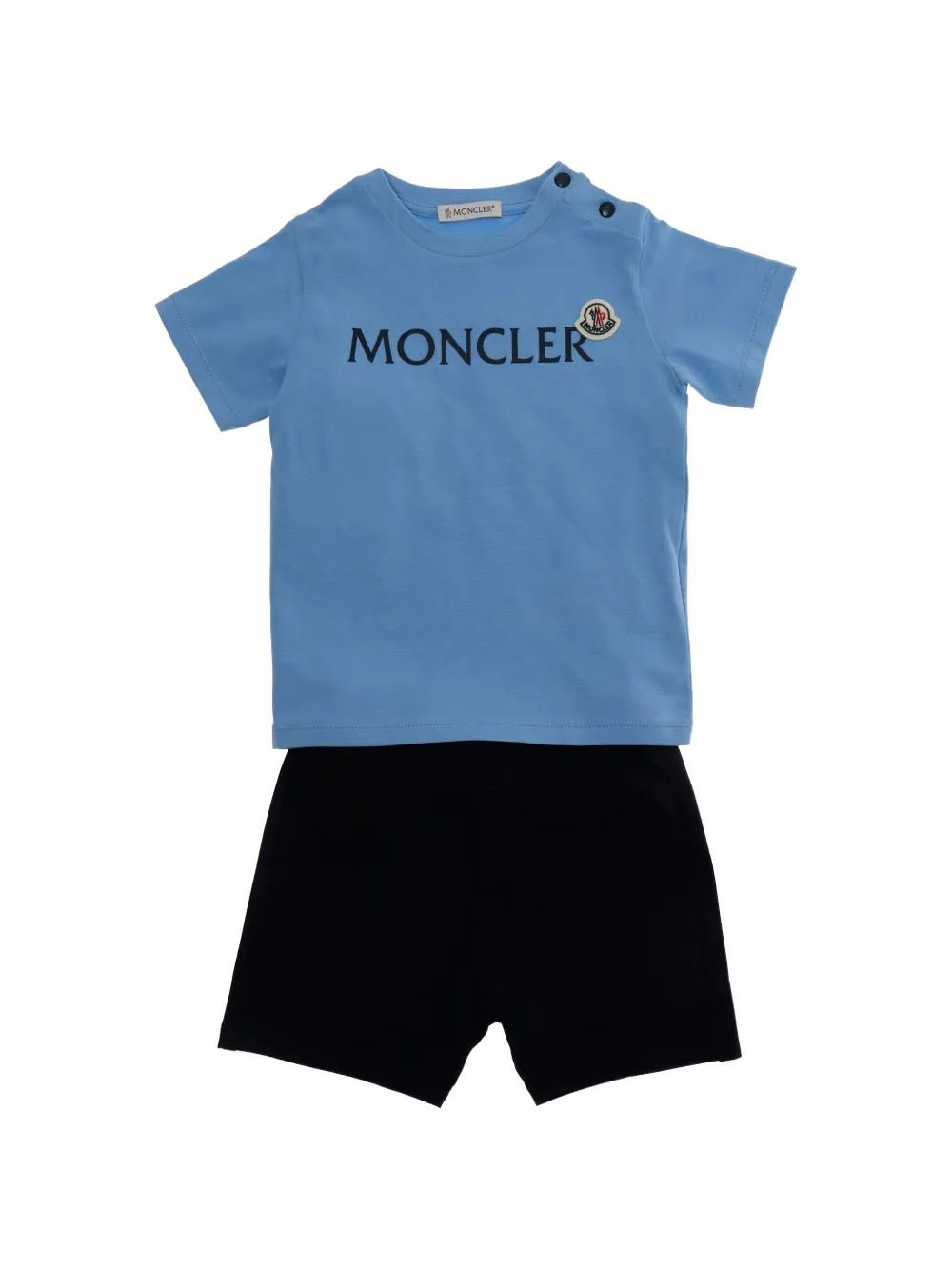 

Комплект футболок с логотипом Moncler Enfant, синий