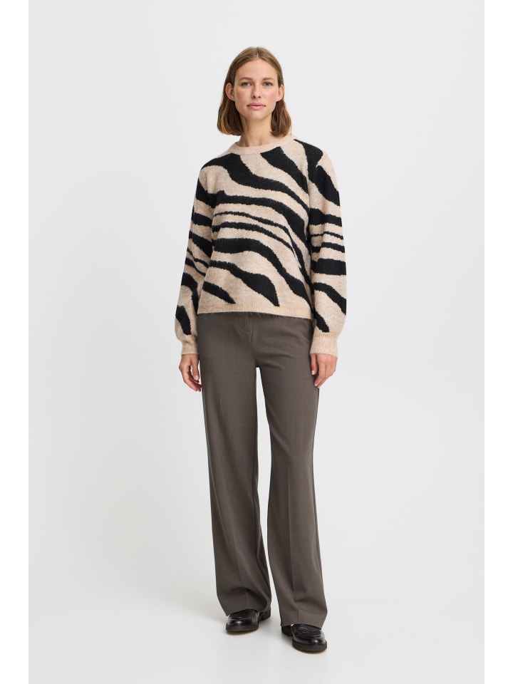 

B. young Вязаный свитер BXMINYA свободного кроя, цвет черный