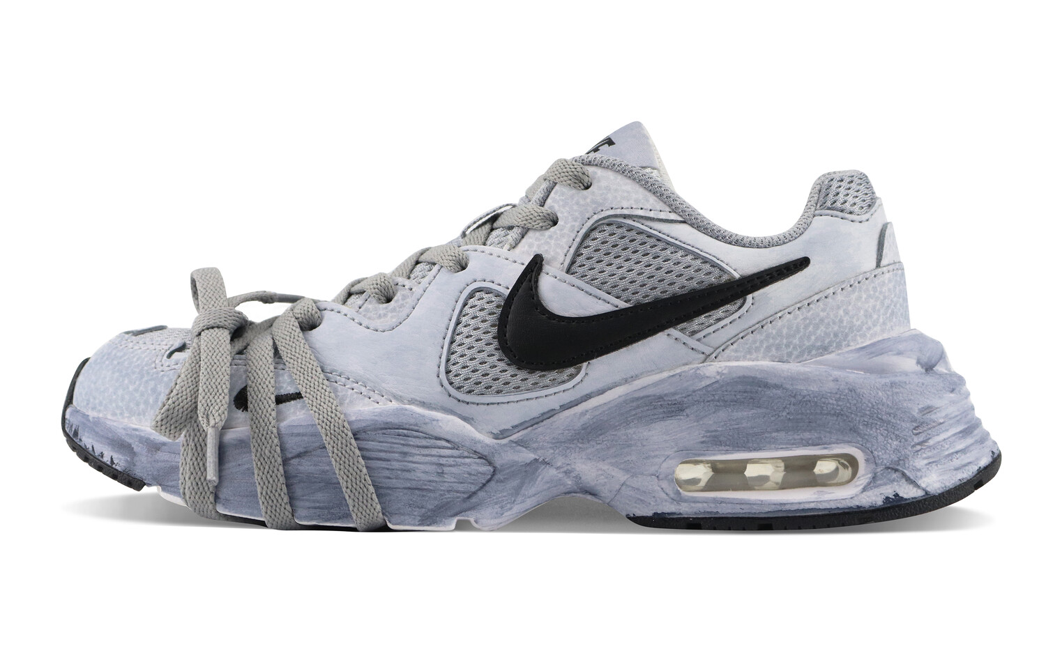 

Кроссовки Air Max Fusion женские с низким верхом серые/черные Nike