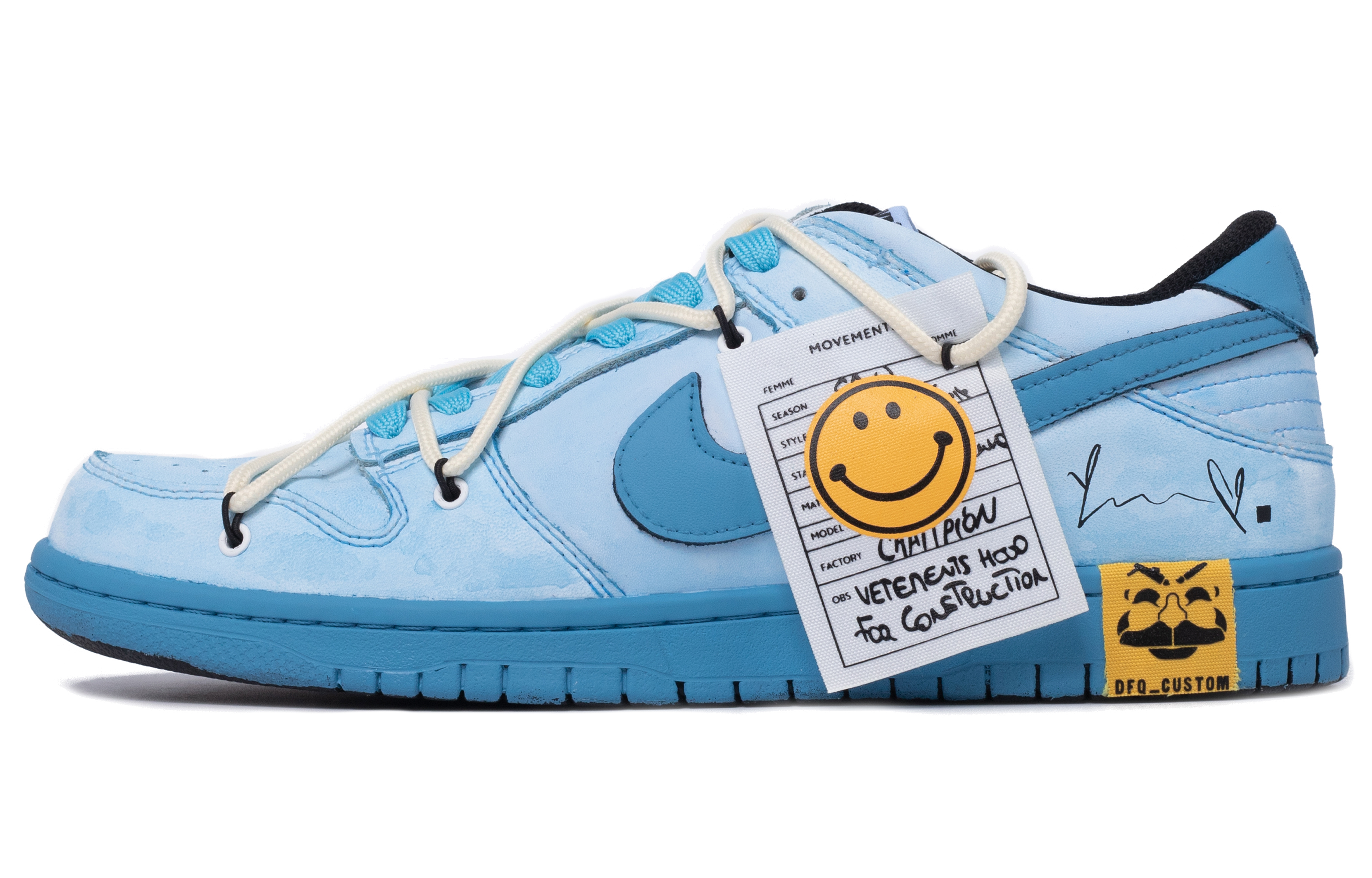 

Мужские кроссовки для скейтбординга Nike Dunk Low, цвет sky blue