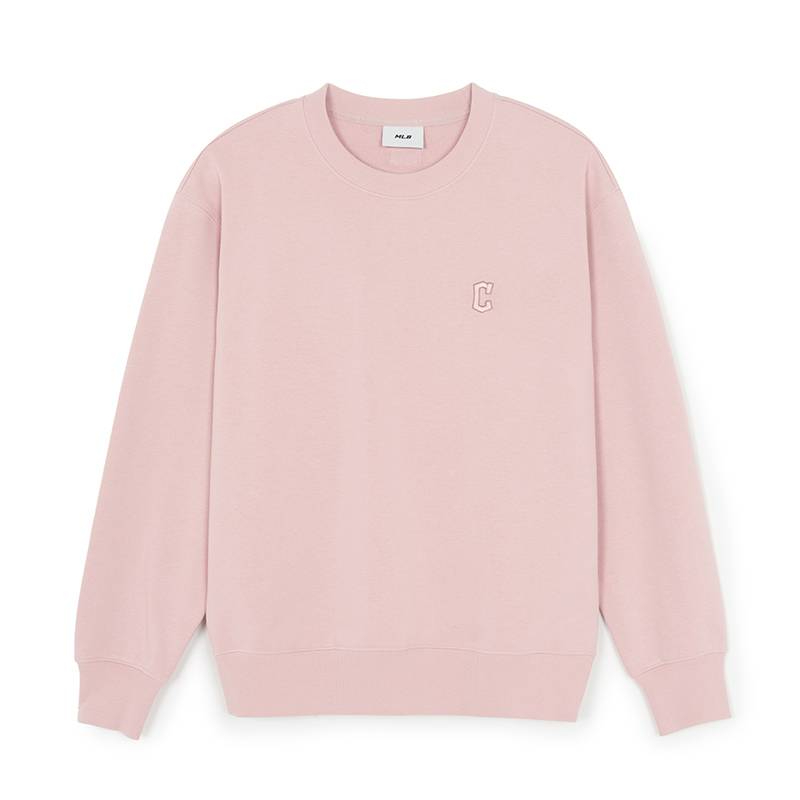 

MLB Свитшоты Unisex Cleveland Indians/Светло-розовый Crew Neck Moderate