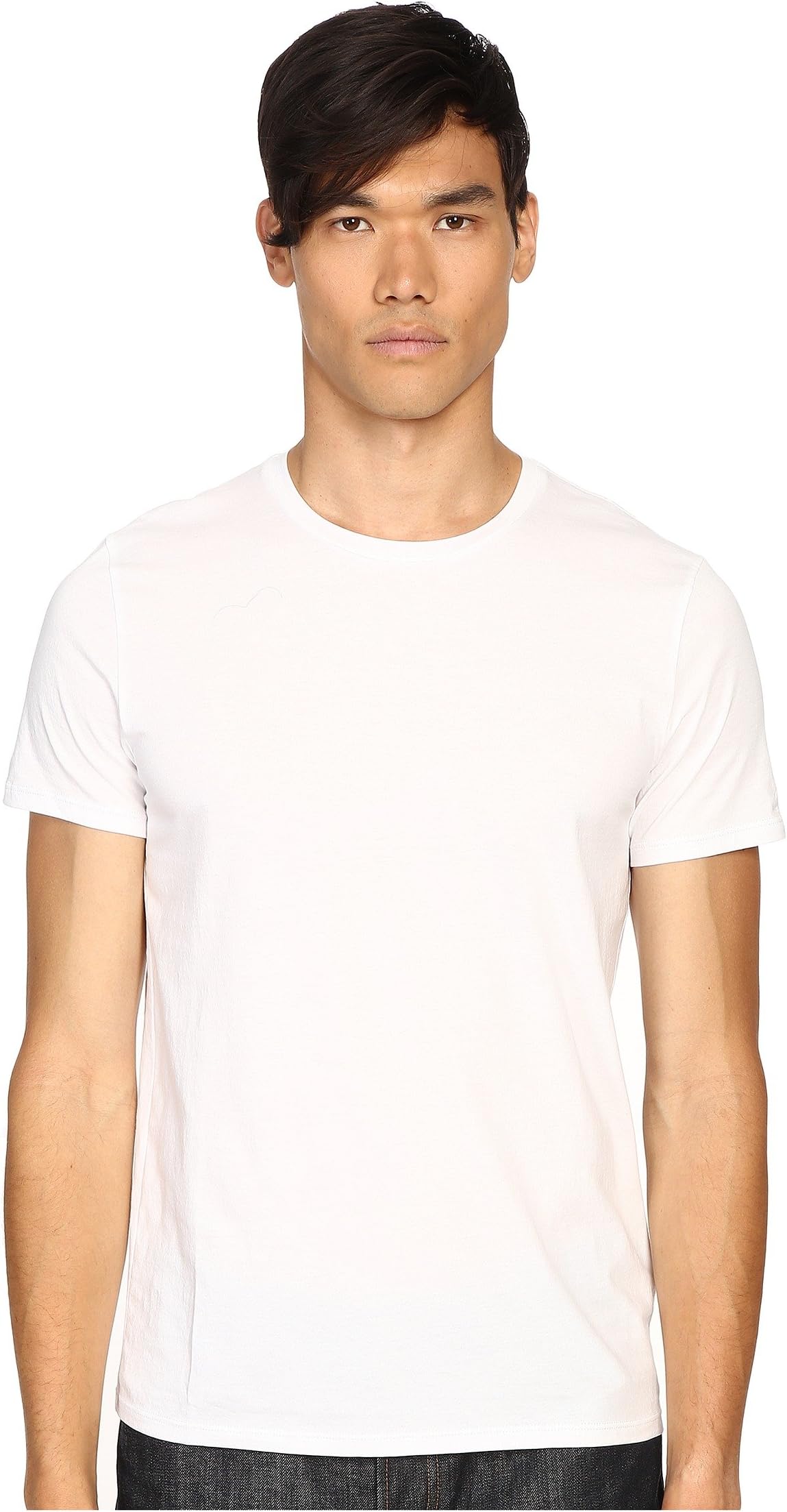 

Рубашка Vince Short Sleeve Pima Cotton Crew Neck Shirt, цвет Optic White