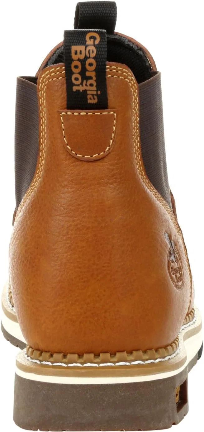 Рабочие ботинки Georgia Boot AMP LT Wedge Chelsea, Brown — фото 4