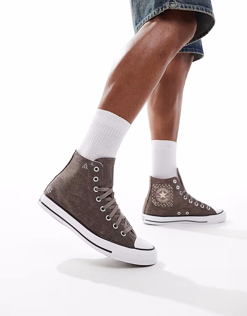 

Кроссовки Converse Chuck Taylor All Star Hi серого цвета