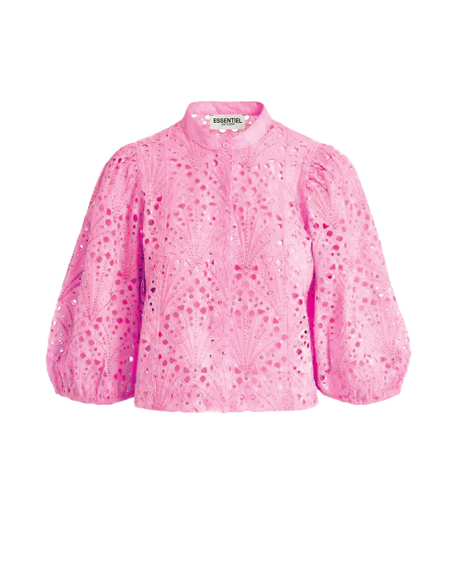 

Женская рубашка Fuddie Broderie цвета жвачки ESSENTIEL ANTWERP, цвет bubblegum