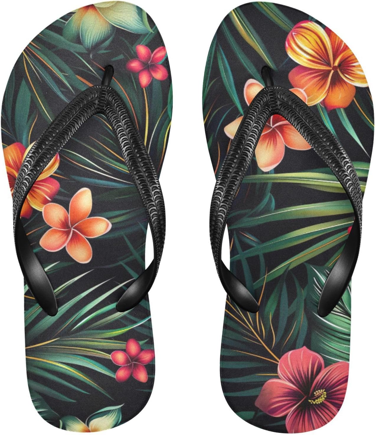 

Летние сланцы с цветком тропической пальмы для женщин и мужчин, пляжные, повседневные, для душа Kfbe, Leaves