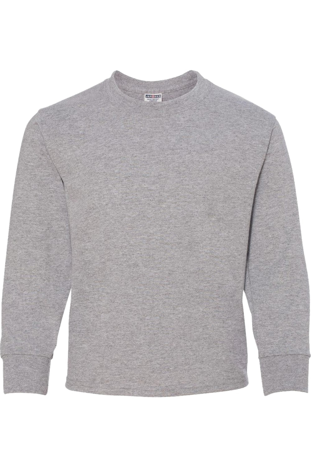 

Футболка JERZEES Dri-Power Youth с длинным рукавом 50/50, цвет athletic heather