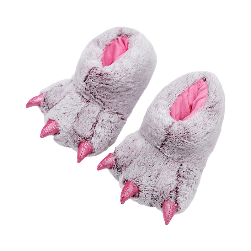 

Домашние хлопковые тапочки Xiaomian, female розовый claws