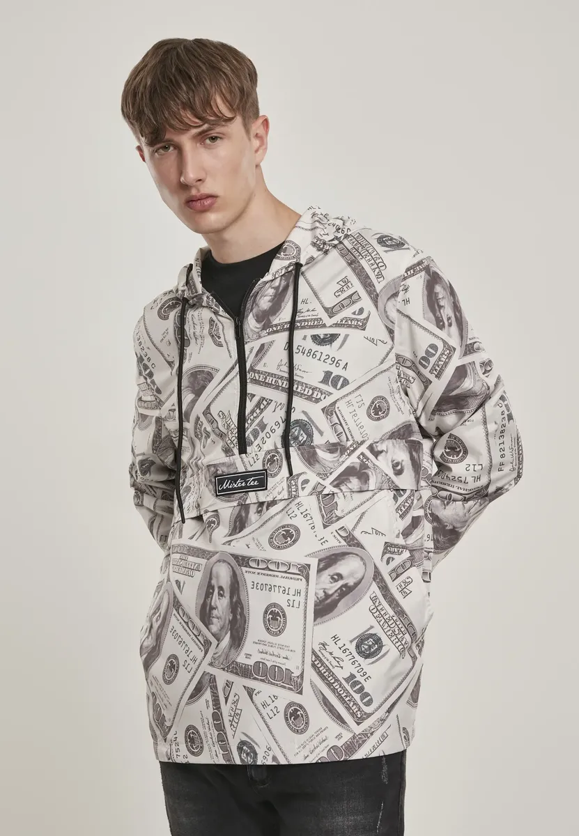 

Куртка всепогодная Mister Tee "Mister Tee Men's Mister Tee Dollar Windbreaker" (1 шт.), без капюшона Mistertee, цвет Sand