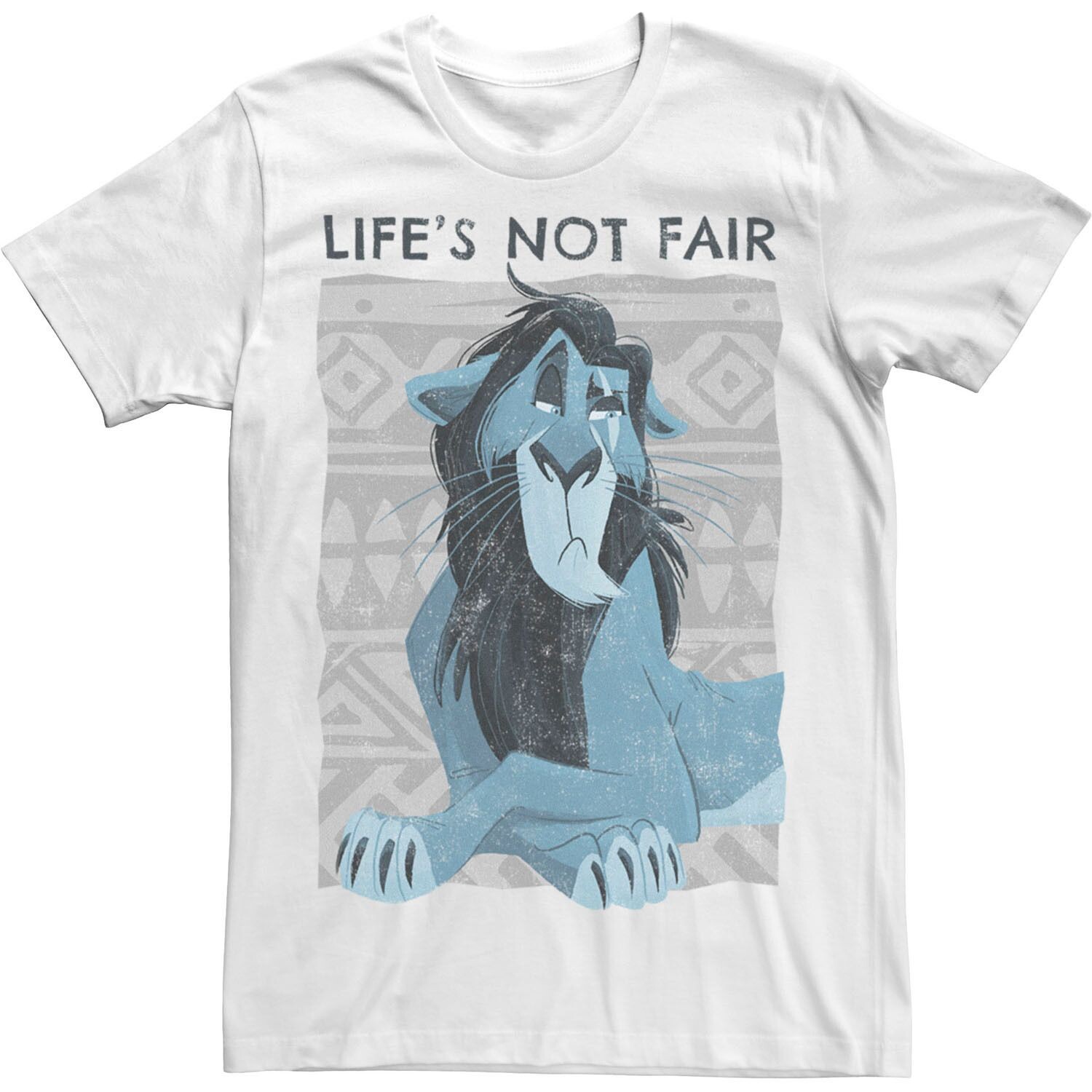 

Мужская футболка Disney The Lion King Scar Life's Not Fair Licensed Character