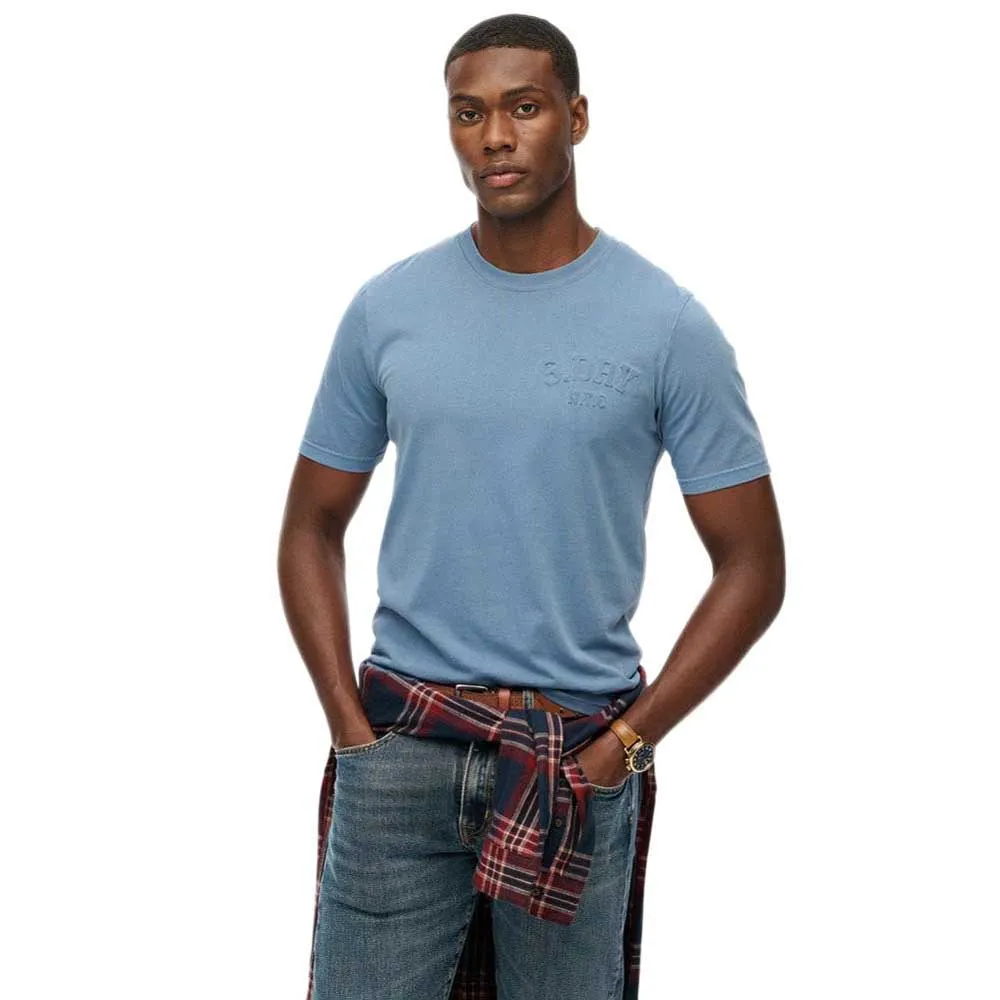

Футболка с коротким рукавом Superdry Athletic Emboss Relaxed Fit, синий
