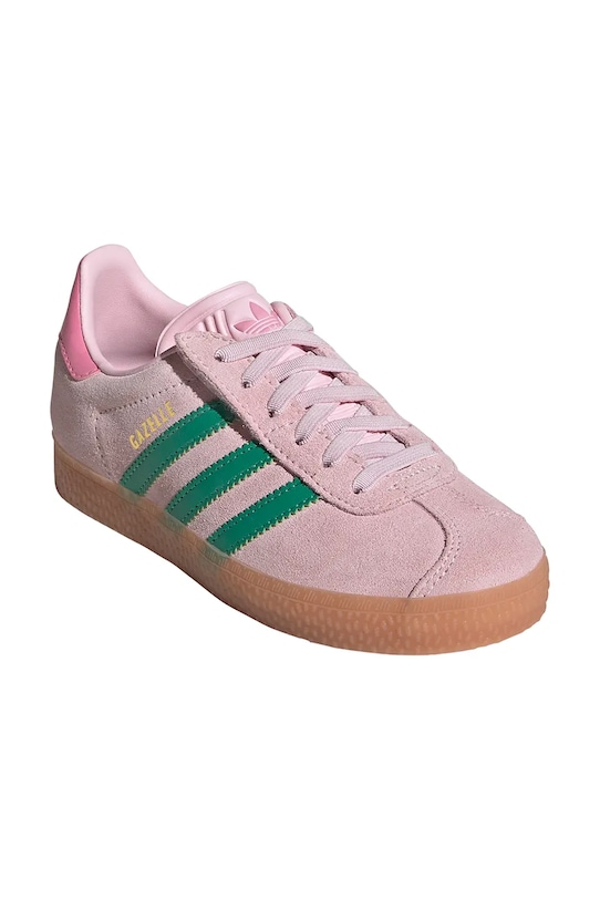 Детские замшевые кроссовки GAZELLE Adidas Originals, розовый — фото 2