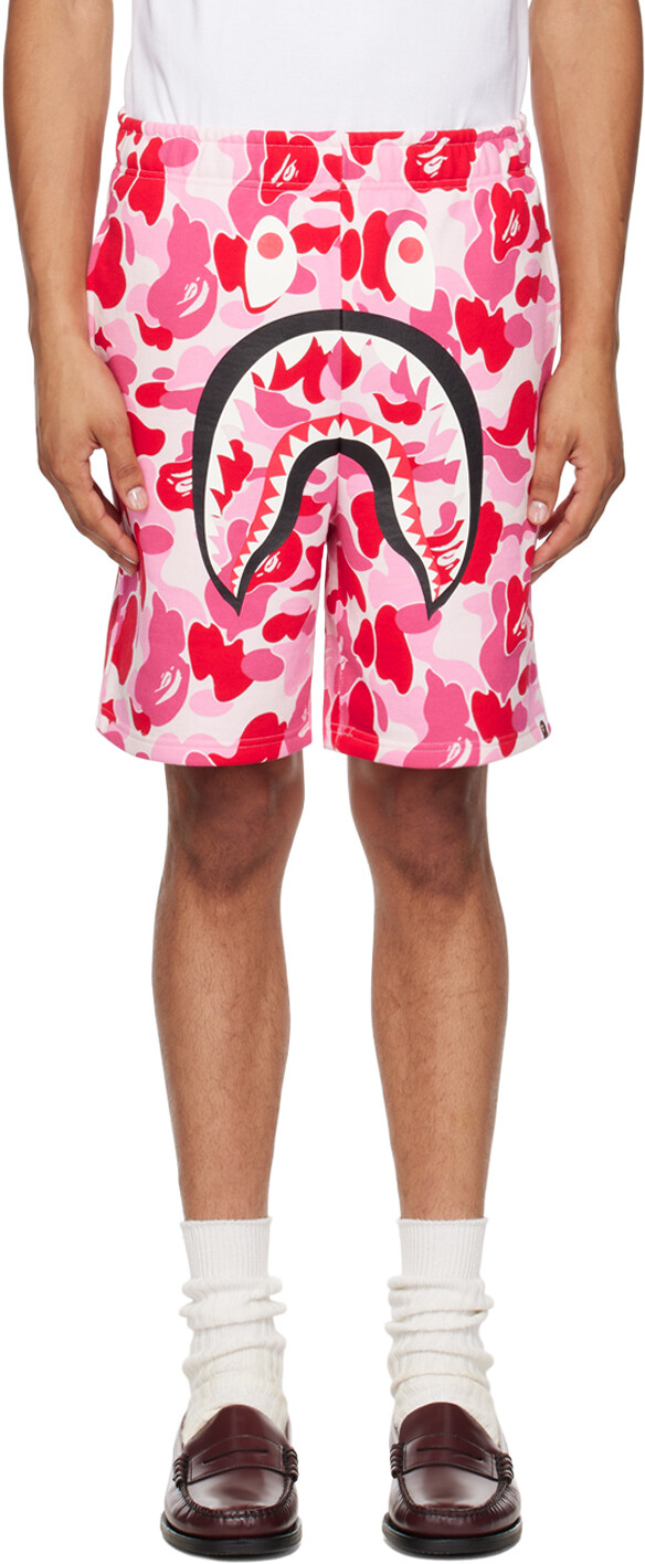 

Камуфляжные шорты ABC Shark BAPE, розовый