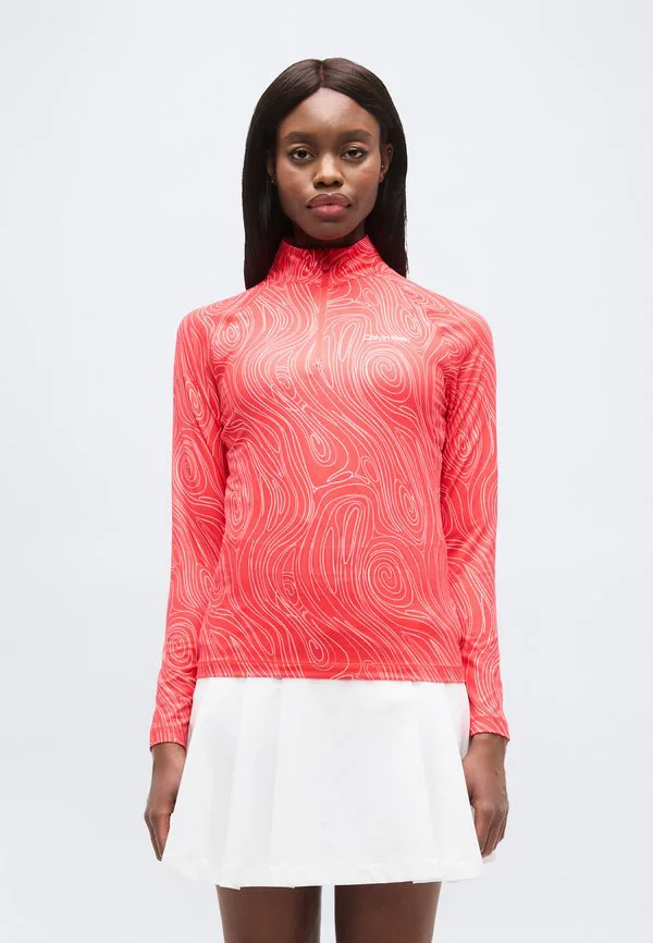 

Футболка с длинными рукавами и застежкой-молнией до середины груди dakota Calvin Klein Golf, Coral Red, Красный, Футболка с длинными рукавами и застежкой-молнией до середины груди dakota Calvin Klein Golf, Coral Red