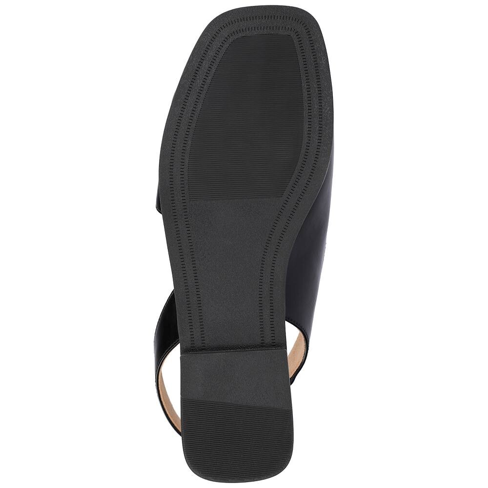 Женские сандалии Brinsley Tru Comfort из пеноматериала под крокодиловую текстуру Journee Collection с ремешком на спине и ремешком на спине Journee Collection, цвет Tan — фото 3