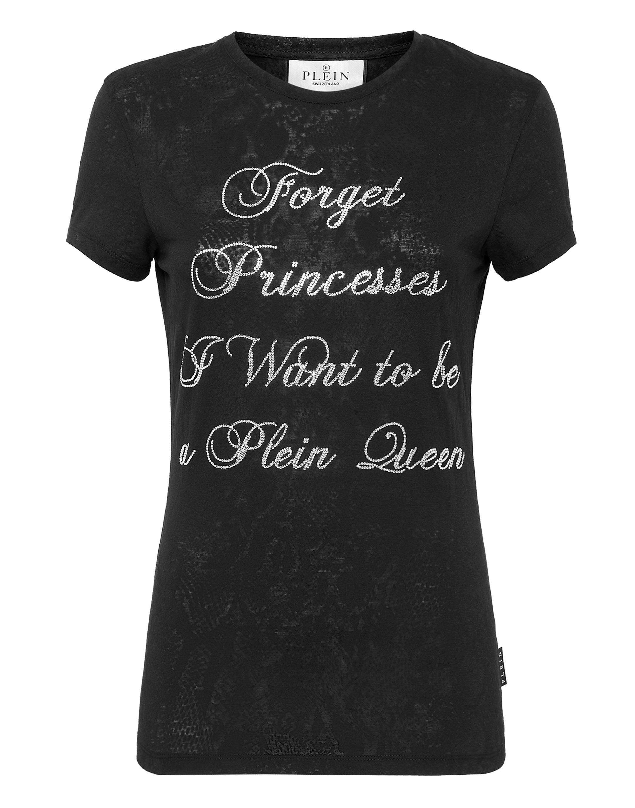 

Футболка с круглым вырезом SS Sexy Pure Fit со стразами PHILIPP PLEIN, черный