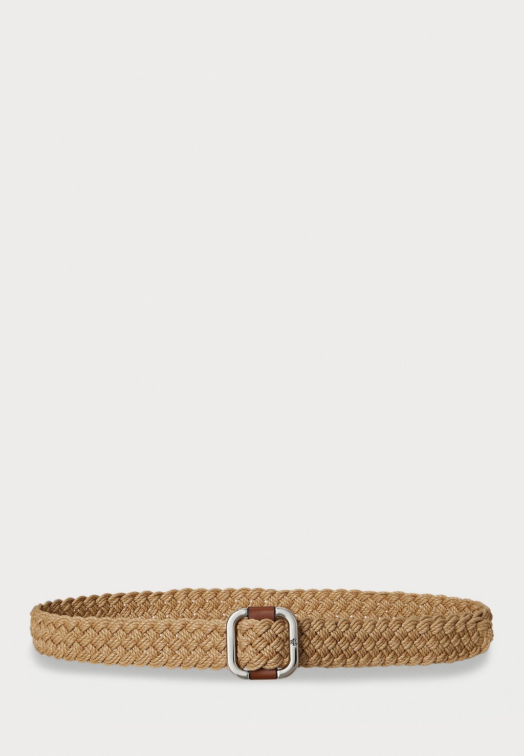 

Плетеный пояс Slide Buckle Woven Cotton Belt Lauren Ralph Lauren, бежевый