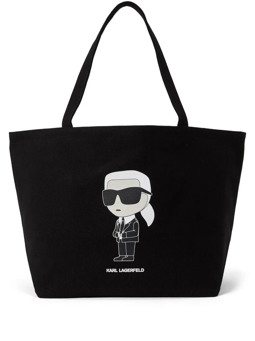 

Сумка-тоут Ikonik с логотипом KARL LAGERFELD, черный
