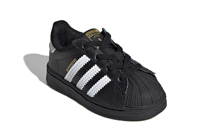 Adidas originals Superstar Core Black Cloud White Gold (TD) — фото 3