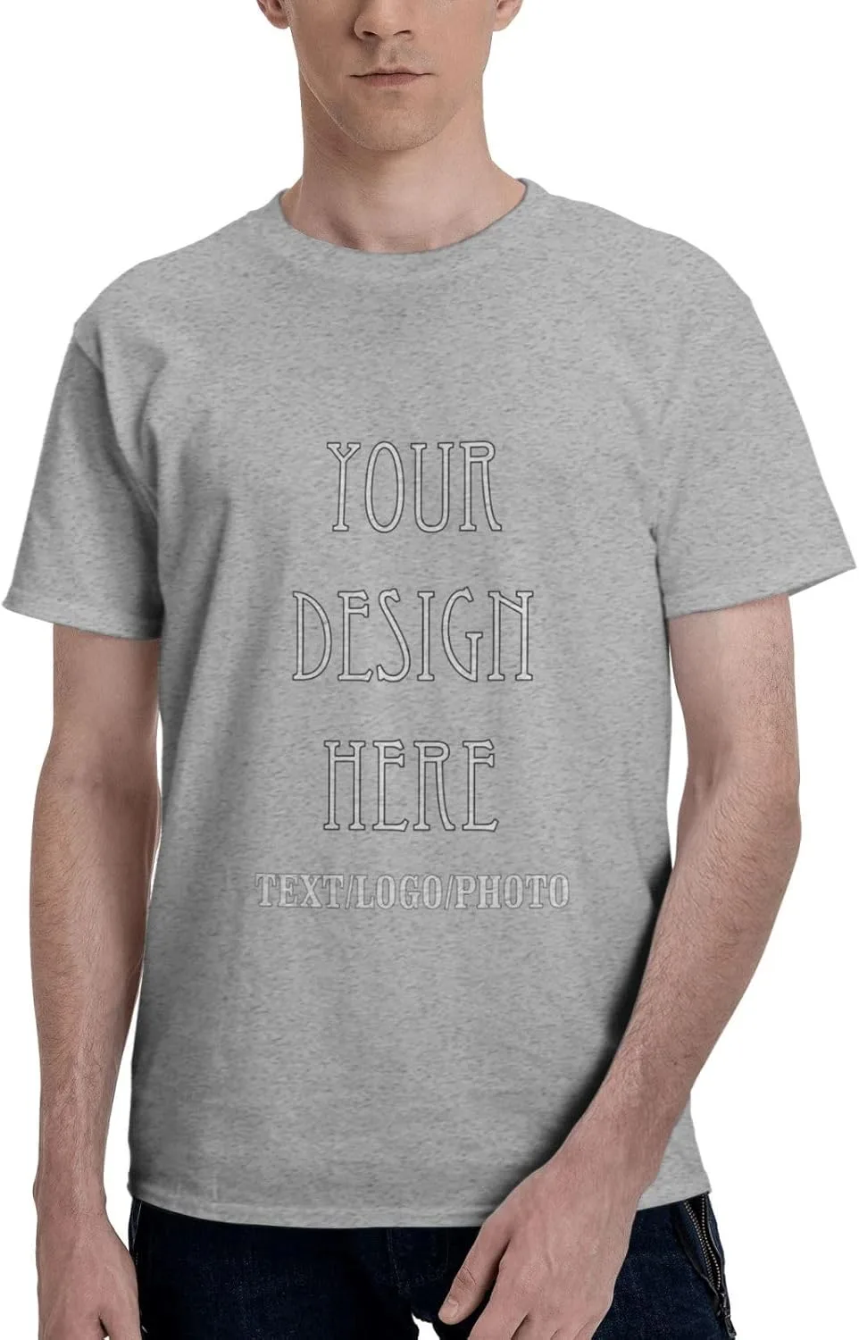 

Футболка с нанесением текста и логотипа