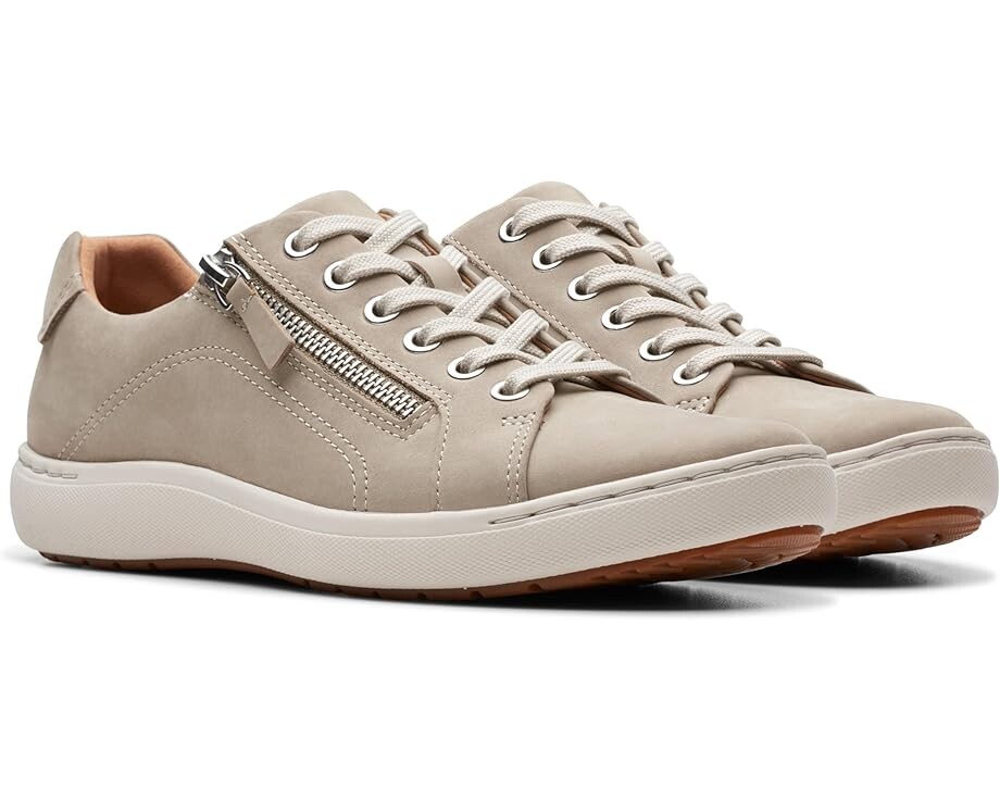 Кроссовки Clarks Nalle Lace, цвет Stone Nubuck