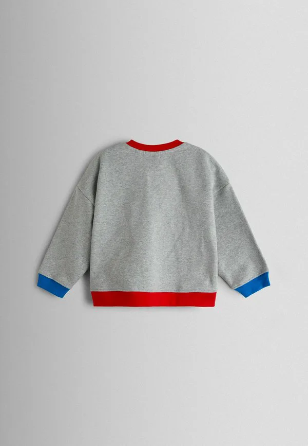 Толстовка прямого кроя с аппликацией и приспущенными плечами Jojo Maman Bébé, Light Grey — фото 2