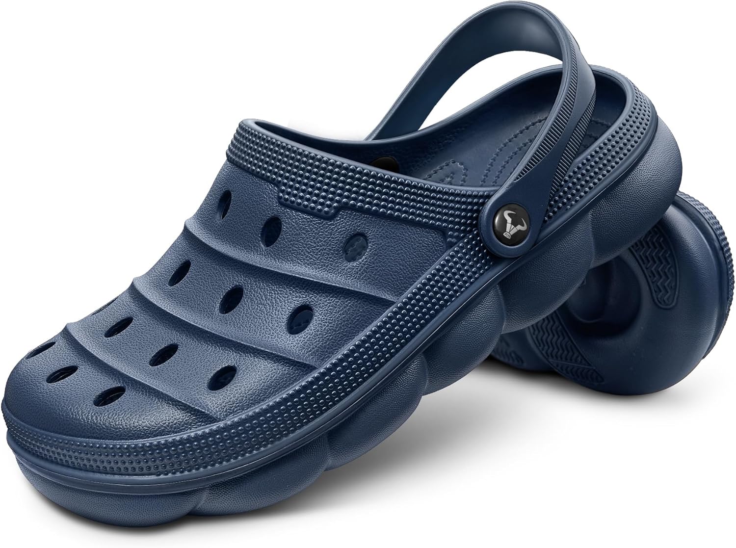 

Мужские сабо BULLIANT, комфортные мюли сандалии для мужчин и женщин, с амортизирующей стелькой и поддержкой свода стопы, легкие EVA, Navy3739