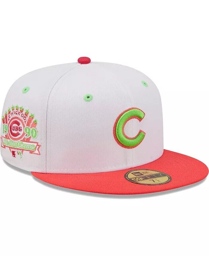 

Мужская белая, коралловая бейсболка Chicago Cubs 1990 MLB All-Star Game Strawberry Lolli 59FIFTY Fitted Hat New Era