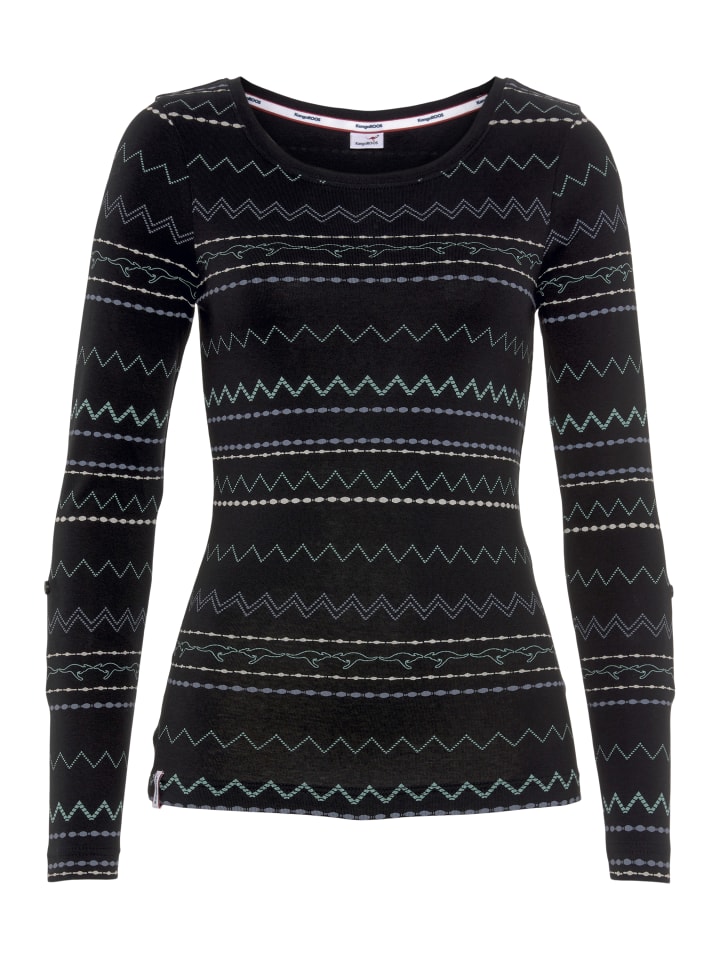 

Рубашка с длинным рукавом Kangaroos, черный