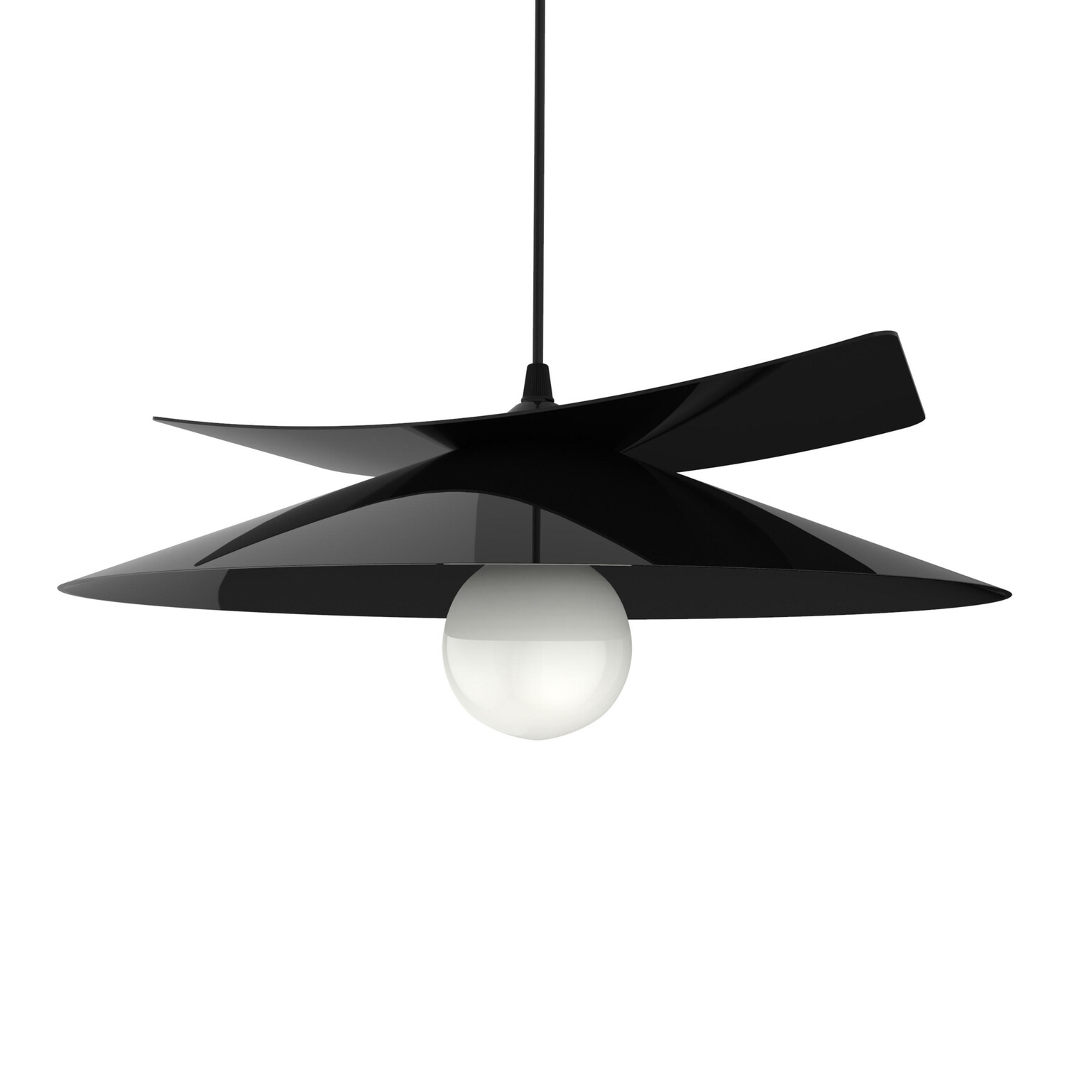 

Подвесной светильник Lumicom, 40x34x9 см, черный глянцевый