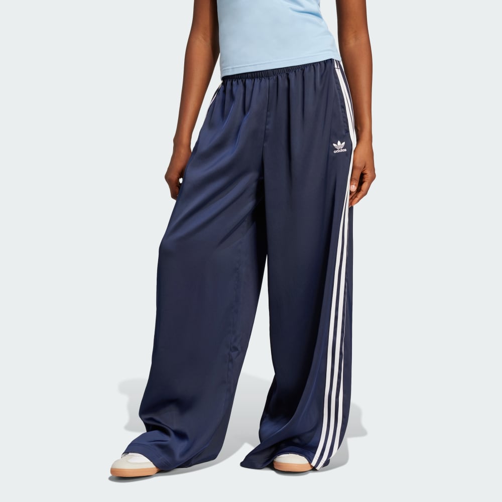 

Спортивный костюм Adidas Adicolor Satin Wide Leg Track Pants, темный индиго