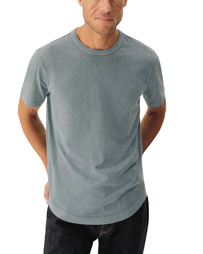 

Футболка Regular Fit из слабкокрученой ткани Buck Mason, синий